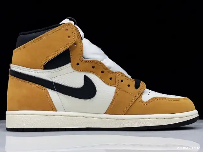Rep Retro High Year Air 1 555088-700 OG the Rookie of Jordan 0612